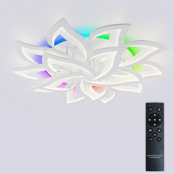 

Потолочная люстра (+ночной режим) светодиодная с пультом ДУ 270W с RGB, белый, LED Natali Kovaltseva Olimp LED LAMPS 81437, Olimp LED LAMPS 81437