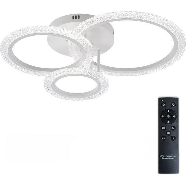 

Потолочная люстра светодиодная с пультом ДУ 66W, белый, LED Natali Kovaltseva Pure LED LAMPS 81451, Pure LED LAMPS 81451