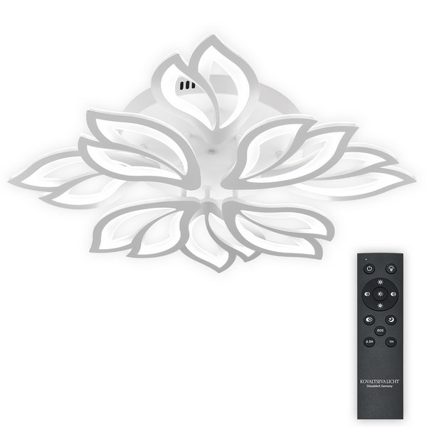 

Потолочная люстра светодиодная с пультом Natali Kovaltseva Sand Ii LED LAMPS 85003, Белый, Sand Ii LED LAMPS 85003