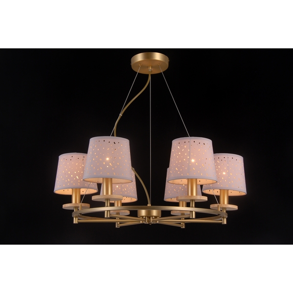 

Подвесная люстра 81064-6C Natali Kovaltseva Lisbon ANTIQUE BRASS, Белый, Lisbon LISBON 81064-6C ANTIQUE BRASS