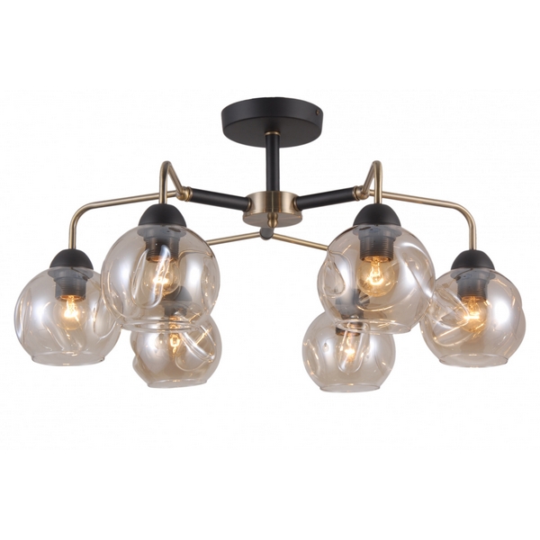 

Потолочная люстра 75152/6C Natali Kovaltseva 75152 ANTIQUE шарики, Черный, 75152 75152/6C ANTIQUE