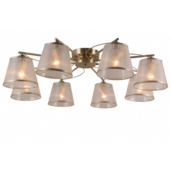 

Потолочная люстра 79015/8C Natali Kovaltseva 79015 ANTIQUE, Белый, 79015 79015/8C ANTIQUE