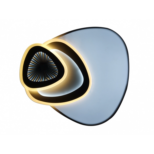 

Потолочная люстра светодиодная с пультом и возможностью управления смартфоном, регулировка яркости цветовой температуры, ночной режим таймер Natali Kovaltseva 81032 81032/3C (Умный дом), Черно-белый, 81032 81032/3C