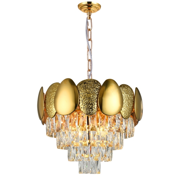 

Подвесная люстра хрустальная 81437/8C Natali Kovaltseva Chic GOLD, Золото, Chic CHIC 81437/8C GOLD