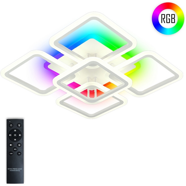 

Потолочная RGB светодиодная люстра (+ночной режим)с пультом ДУ, с подсветкой 140W LAMPS 81138 Natali Kovaltseva Spektr LED, Белый, Spektr LED LAMPS 81138