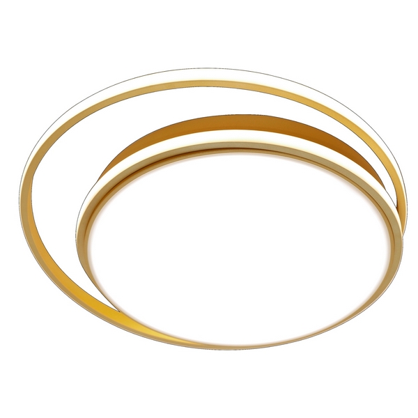 

Потолочная люстра светодиодная с пультом и управлением со смартфона регулировкой яркости цветовой температуры ночной режим таймер LAMPS 81315 Natali Kovaltseva LED (Умный дом), Золото, LED LAMPS LED LAMPS 81315