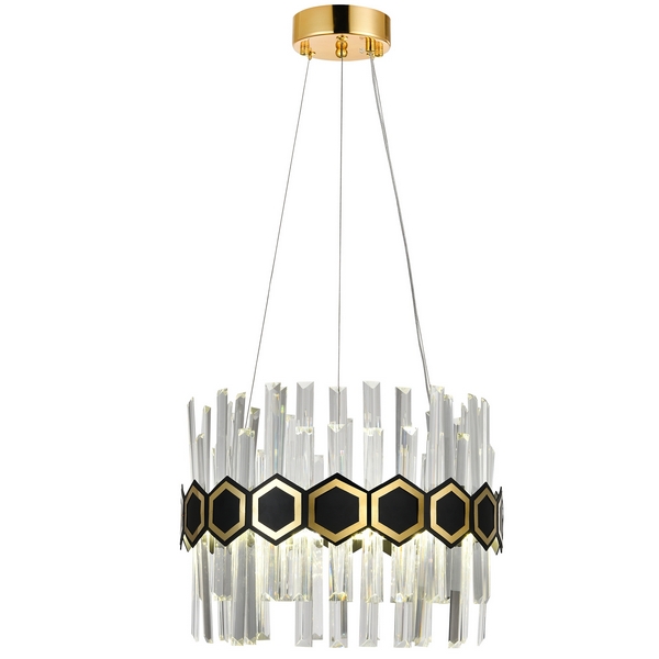

Подвесная люстра светодиодная хрустальная LAMPS 81320 Natali Kovaltseva Led, Черно-белый, Led LED LAMPS 81320