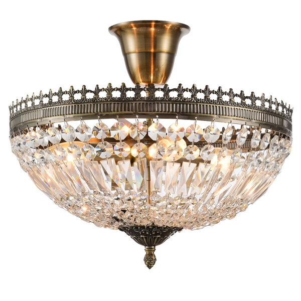 

Потолочная люстра хрустальная ROCOCO 81406/4C ANTIQUE (Natali Kovaltseva), Бронза, Rococo ROCOCO 81406/4C ANTIQUE