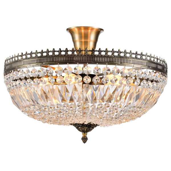 

Потолочная люстра хрустальная ROCOCO 81406/6C ANTIQUE (Natali Kovaltseva), Бронза, Rococo ROCOCO 81406/6C ANTIQUE