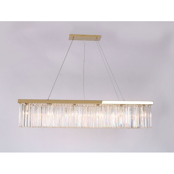 

Подвесной светильник хрустальный Newport 10110 10116+6/S gold, 10110 10116+6/S gold