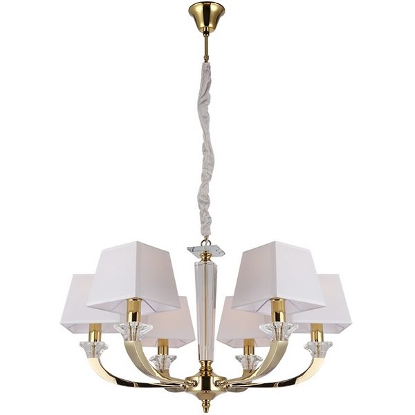 

Подвесная люстра Newport 11400 11406/C gold, Белый, 11400 11406/C gold
