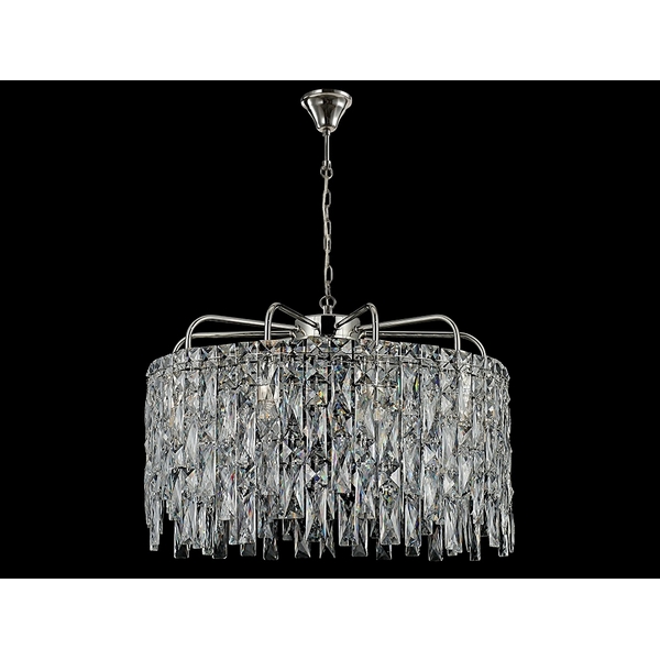Изображение товара Подвесная люстра Newport 1310/C nickel с хрусталём и регулируемой высотой Изображение товара Подвесная люстра Newport 1310/C nickel с хрусталём и регулируемой высотой