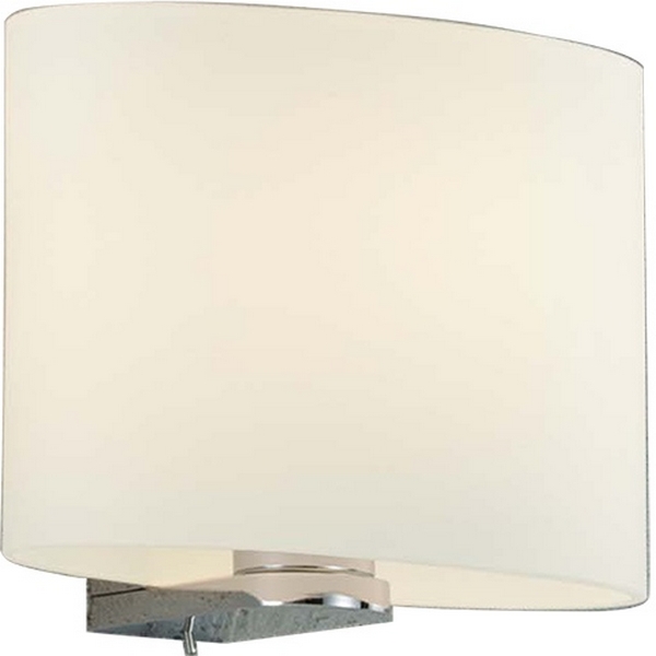 

Бра с выключателем Newport 14360 14361/A opal glass, Хром, 14360 14361/A opal glass