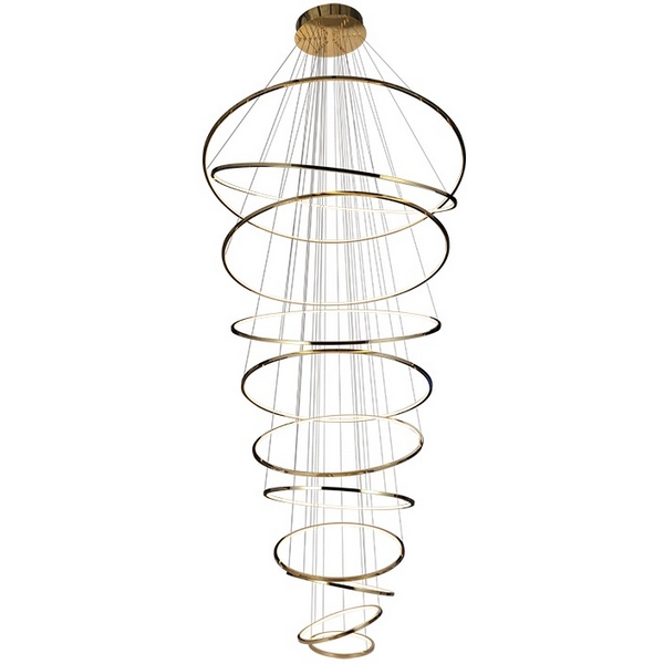 

Подвесная люстра большая светодиодная кольцо Newport 15000 15211N/S brass, Латунь, 15000 15211N/S brass