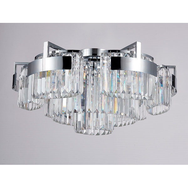 

Потолочная люстра хрустальная 4356+3/PL Newport 4350 chrome, 4350 4356+3/PL chrome