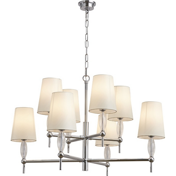 

Подвесная люстра Newport 4370 4378/C chrome, Белый, 4370 4378/C chrome
