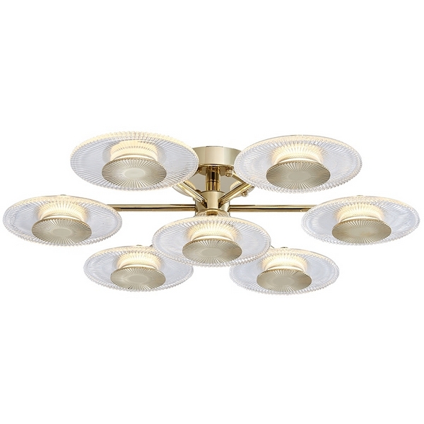 

Потолочная люстра Newport 4540 4547/PL gold, Прозрачный, 4540 4547/PL gold