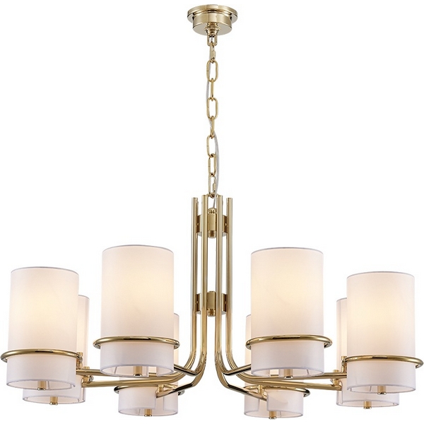 

Подвесная люстра Newport 4630 4638/С gold, Белый, 4630 4638/С gold