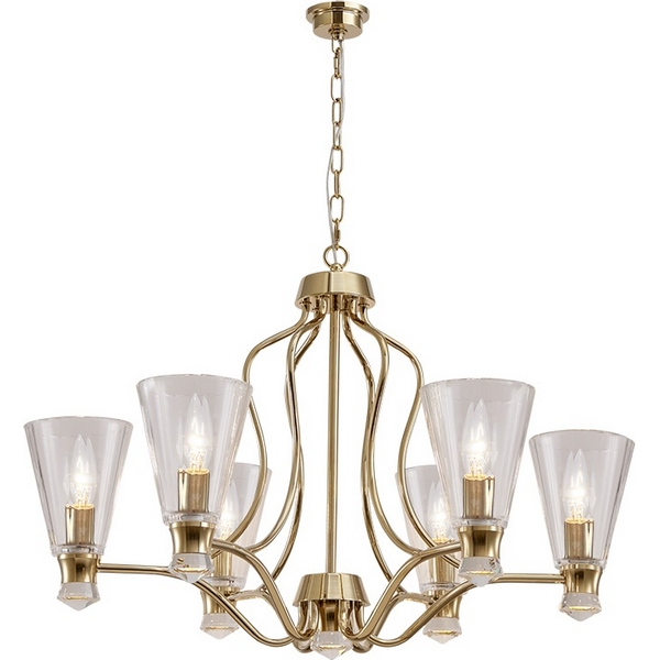 

Подвесная люстра Newport 4730 4736/C gold, Прозрачный, 4730 4736/C gold