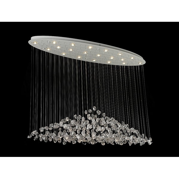 Изображение товара Потолочная каскадная люстра Newport Verona 8230/140 С oval white clear