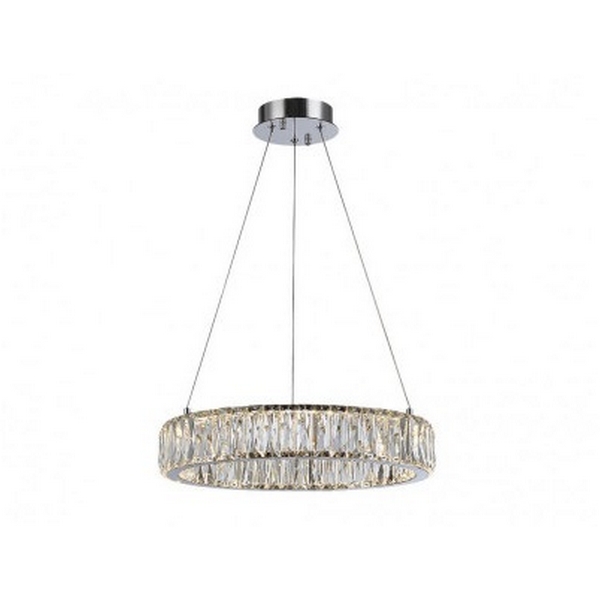 

Подвесной светодиодный светильник Newport 8240 8240N/40 chrome кольцо, Прозрачный, 8240 8240N/40 chrome