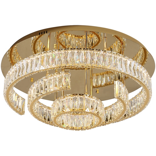 

Потолочная люстра хрустальная светодиодная 8241/PL gold (Newport), Золото, 8240 8241/PL gold