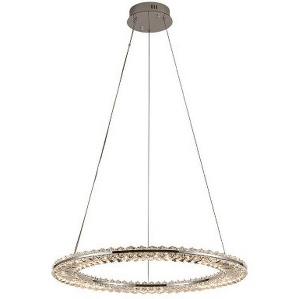 

Подвесной светодиодный светильник Newport 8240 8241N/600 chrome кольцо, Прозрачный, 8240 8241N/600 chrome