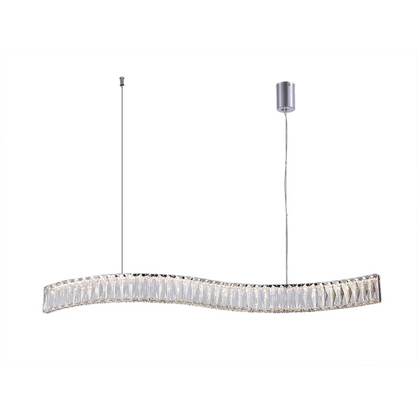 

Подвесной хрустальный светодиодный светильник Newport 8240 8243/90 chrome, Прозрачный, 8240 8243/90 chrome