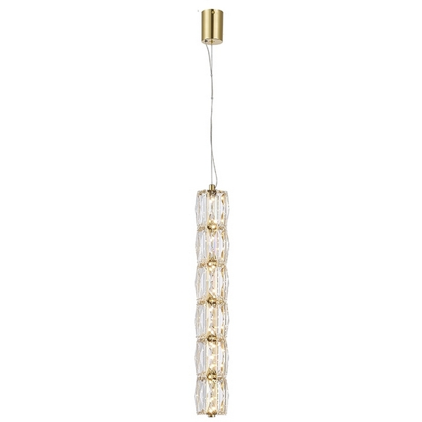 

Подвесной хрустальный светодиодный светильник Newport 8240 8247/S gold NEW, Прозрачный, 8240 8247/S gold NEW