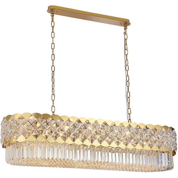 

Подвесная люстра хрусталь Newport 8300 8300/120 oval gold polished, Прозрачный, 8300 8300/120 oval gold polished