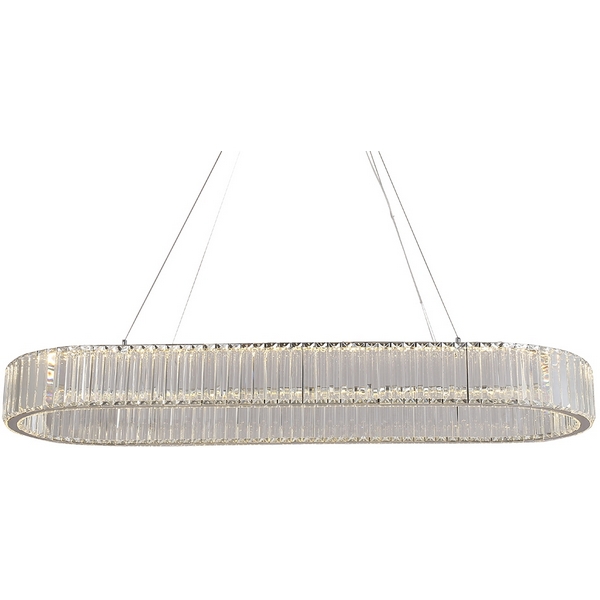 

Подвесной светильник хрустальный светодиодный 8445/120 Newport 8440 oval chrome, 8440 8445/120 oval chrome