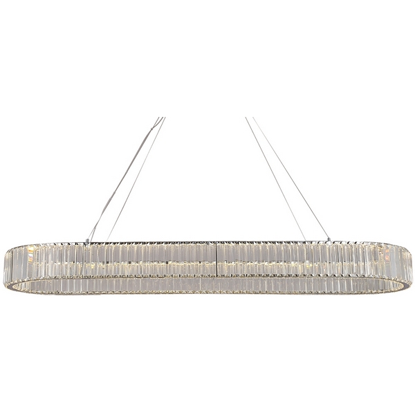 

Подвесной светильник хрустальный светодиодный 8445/140 Newport 8440 oval chrome, 8440 8445/140 oval chrome