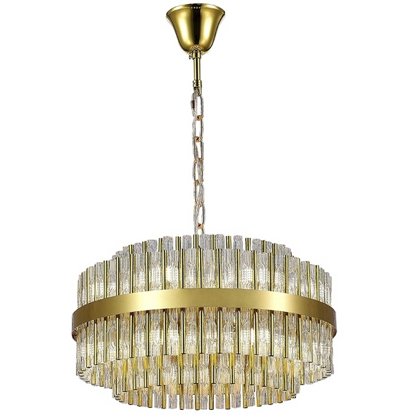 

Подвесная люстра Newport 8520 8529+7/C gold, Прозрачный, 8520 8529+7/C gold