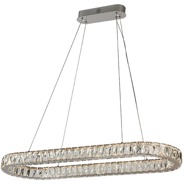 

Подвесной светильник Newport 8580 8580/90 C oval chrome, Прозрачный, 8580 8580/90 C oval chrome