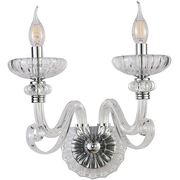 

Бра Newport Annette 8622/A chrome clear, Прозрачный, Annette 8622/A chrome clear