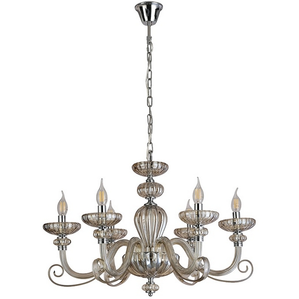 Изображение товара Подвесная люстра Newport Annette 8626/C chrome cognac Изображение товара Подвесная люстра Newport Annette 8626/C chrome cognac