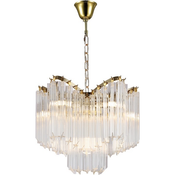 

Подвесная люстра Newport 8900 8906/C gold, Прозрачный, 8900 8906/C gold
