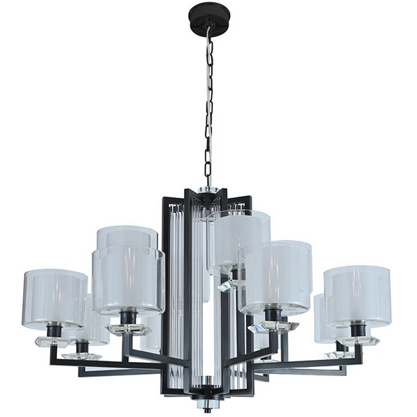 Изображение товара Подвесная люстра Newport 4400 4408+4/C black+gold Изображение товара Подвесная люстра Newport 4400 4408+4/C black+gold