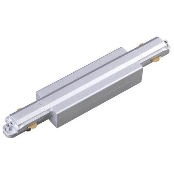 

Соединитель с токопроводом для однофазного трехжильного шинопровода IP20 220V NT19 серебро Novotech 135081, 135081
