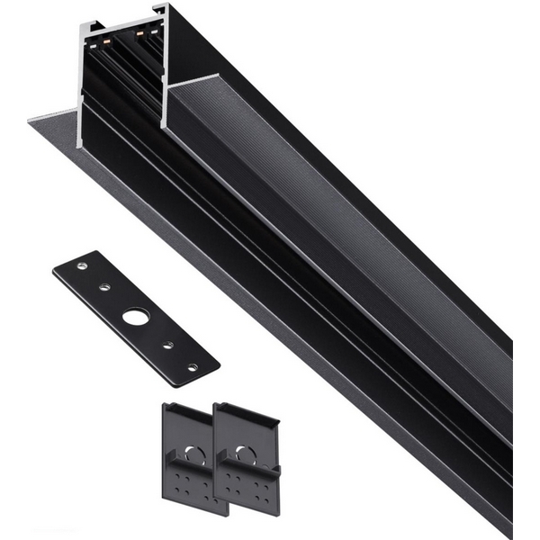 

Шинопровод однофазный для ГКЛ Novotech Vector 135302 черный 2м IP20 90-240V, Vector 135302