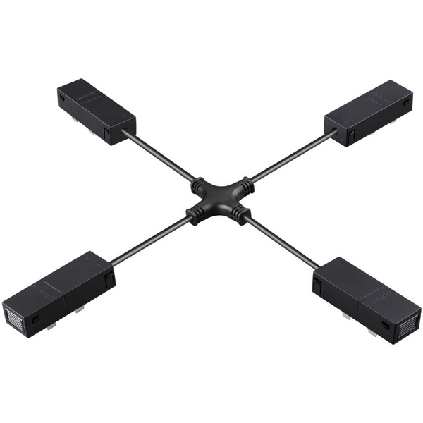 

Гибкий токопроводящий соединитель "X" Novotech Vector 135315 черный IP20 90-240V, Vector 135315