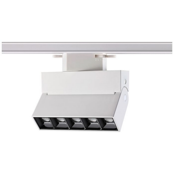 

Светильник трековый однофазный трехжильный IP33 3000К 13W 110-265V NT18 084 белый/черный Novotech Eos 357843, Eos 357843