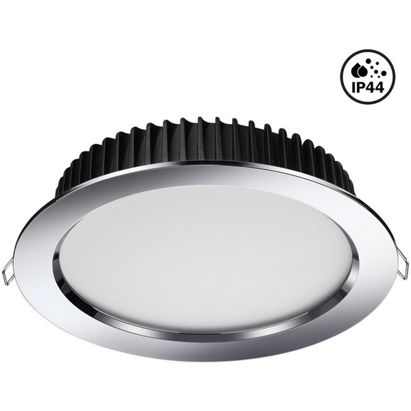 

Встраиваемый светильник светодиодный диммируемый IP44 Novotech Drum 358305, Хром, Drum 358305