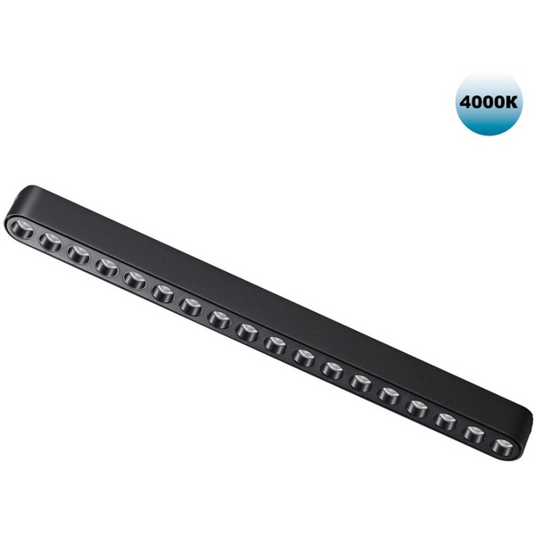 

Трековый светильник для низковольтного шинопровода Novotech Smal 359078 SHINO IP20 LED 18W 48V 4000K 1710Лм, Черный, Smal 359078
