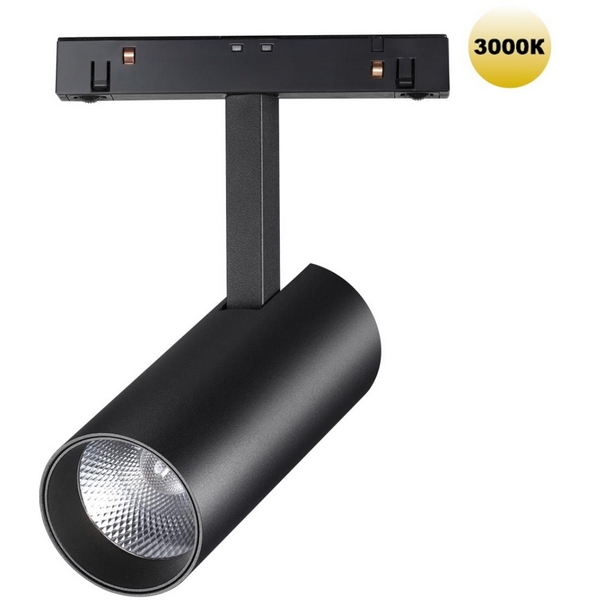 

Трековый светильник для низковольтного шинопровода Novotech Flum 359203 SHINO IP20 LED 3000К 12W 48V 960Лм, Черный, Flum 359203