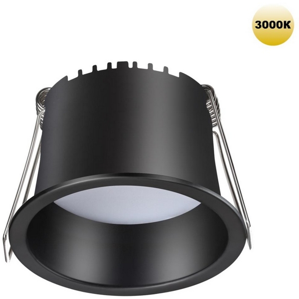 

Светильник встраиваемый светодиодный Novotech Tran 359233 SPOT черный IP20 LED 6W 220V 360Лм 3000К, Tran 359233