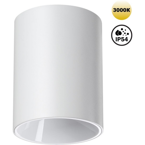 Светильник накладной влагозащищённый Novotech Recte 359420 белый IP54 LED 15W 220V 3000К