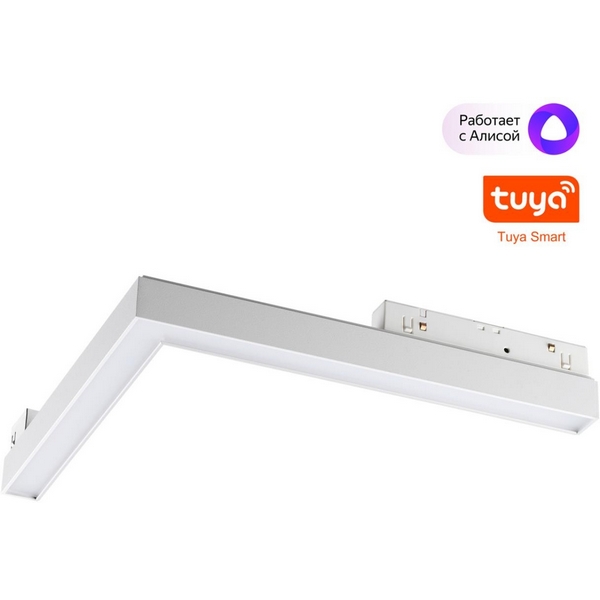 

Трековый светильник низковольтный диммируемый Novotech Flum 359501 SHINO белый LED 24W 48V 3000-6500K, Flum 359501