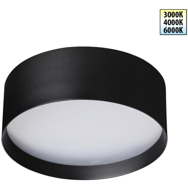 

Светильник накладной светодиодный с переключ. цв. температуры Novotech Orbis 359599 черный IP20 LED 24W 220-240V 3000К\4000К\6000К, Orbis 359599