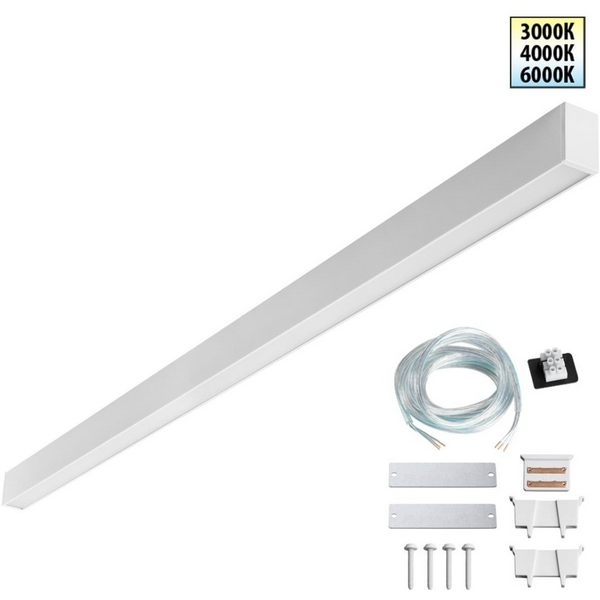 Изображение товара Линейный светодиодный светильник Novotech Fatto 120 см белый IP20